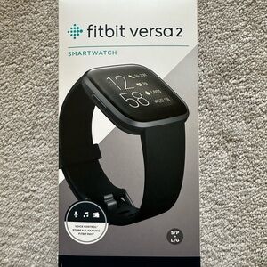 Fitbit - Versa 2 Health & Fitness Smartwatch - Carbon Black